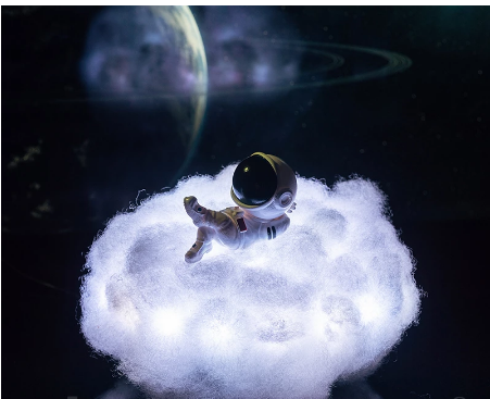 Cloud Astronaut Light Fluffy Lamp 3D Light Cloud (12 Colours & 366 Modes)