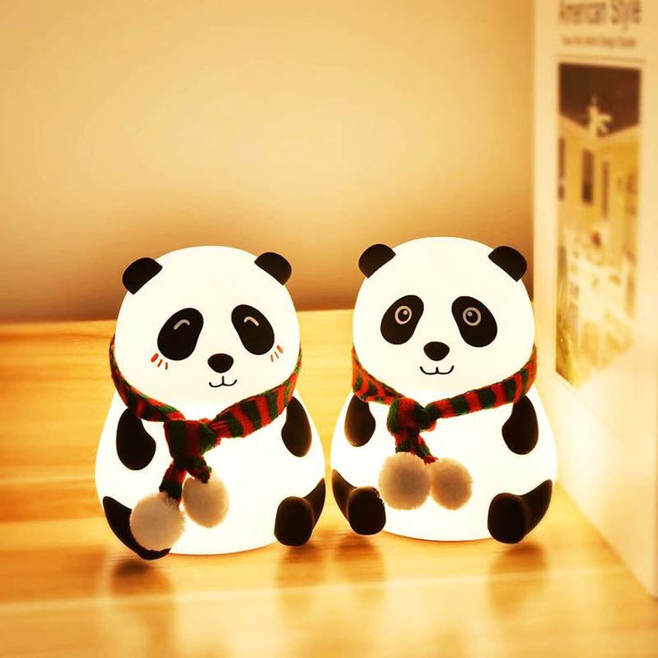 Cute Panda Silicon Night Lamp 7 Colour Changing Light