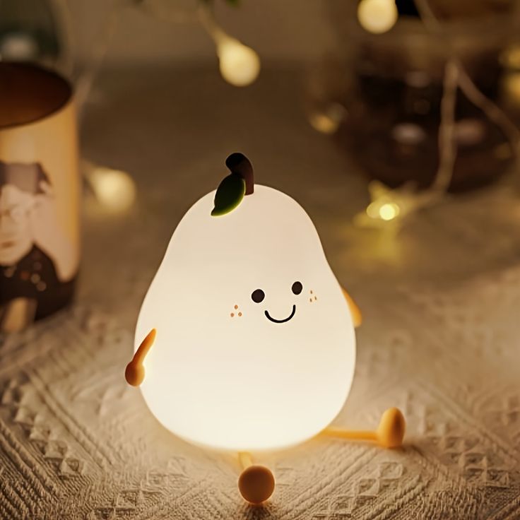 Silicone Pear LED Night light Lamp