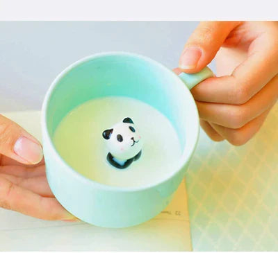 Cute 3D Panda Inside Coffee & Tea  Mug For Tea and Coffee Lovers, Cute Cartoon Animal Mug