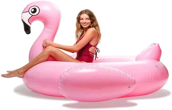 Inflatable Giant Swimming Pink Swan Flamingo Floating Pool Toys  summer swimming pvc inflatable exclusive fashion flamingo pink water inflatable swimming pool floating row