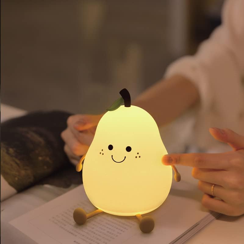 Silicone Pear LED Night light Lamp