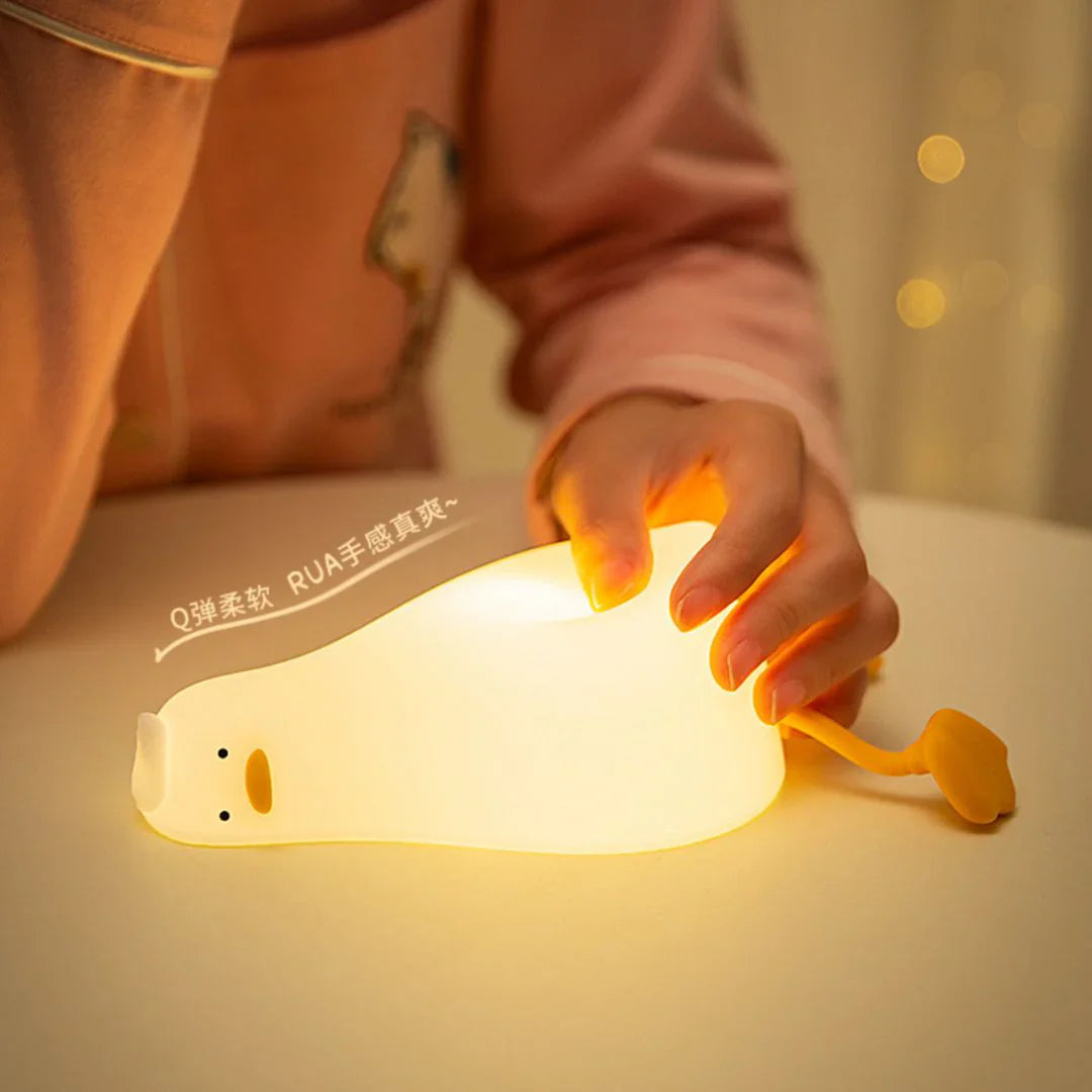 Sleeping Duck Silicon Lamp | Cute Duck Touch Sensor Lamp