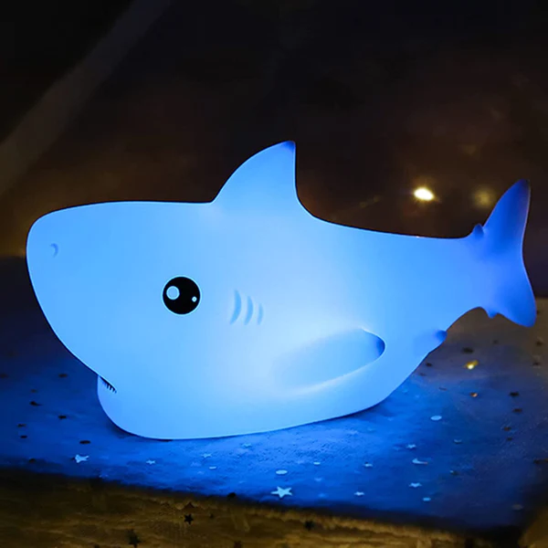 Shark Silicone LED  night light lamp