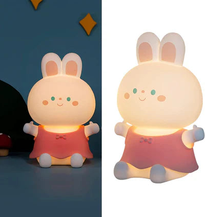 USB Rechargable Rabbit Night Light Lamp