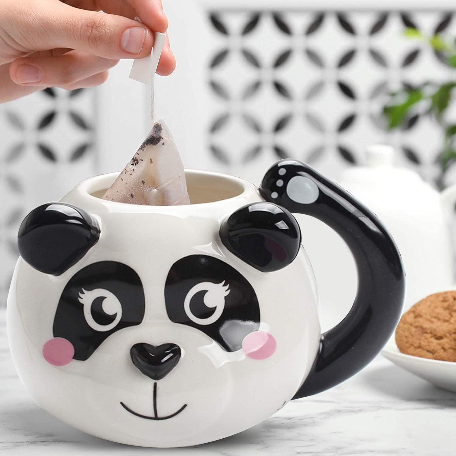 Panda Cute Face Coffee Mug, Ceramic Coffee Mug, Coffee Lover Gift Mugs , Panda Lover Mug, Lovely Gifts For Kids Girls& Boys etc.