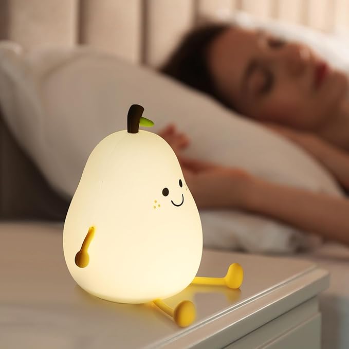 Silicone Pear LED Night light Lamp