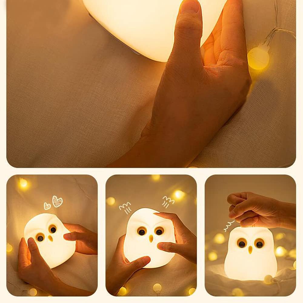 Cute Owl Kids Night Light Lamp