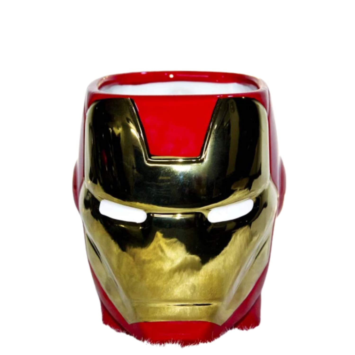 Coffee Tea Mug, Birthday Gift for Girls and Boys, Ceramic Coffee Mug, Iron Man Coffee Mug (Red & Silver, 500 ml)