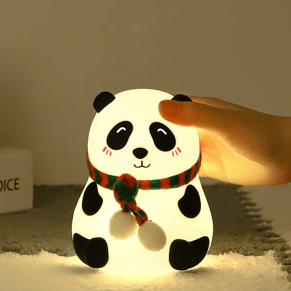 Cute Panda Silicon Night Lamp 7 Colour Changing Light