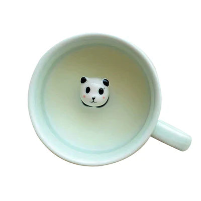 Cute 3D Panda Inside Coffee & Tea  Mug For Tea and Coffee Lovers, Cute Cartoon Animal Mug