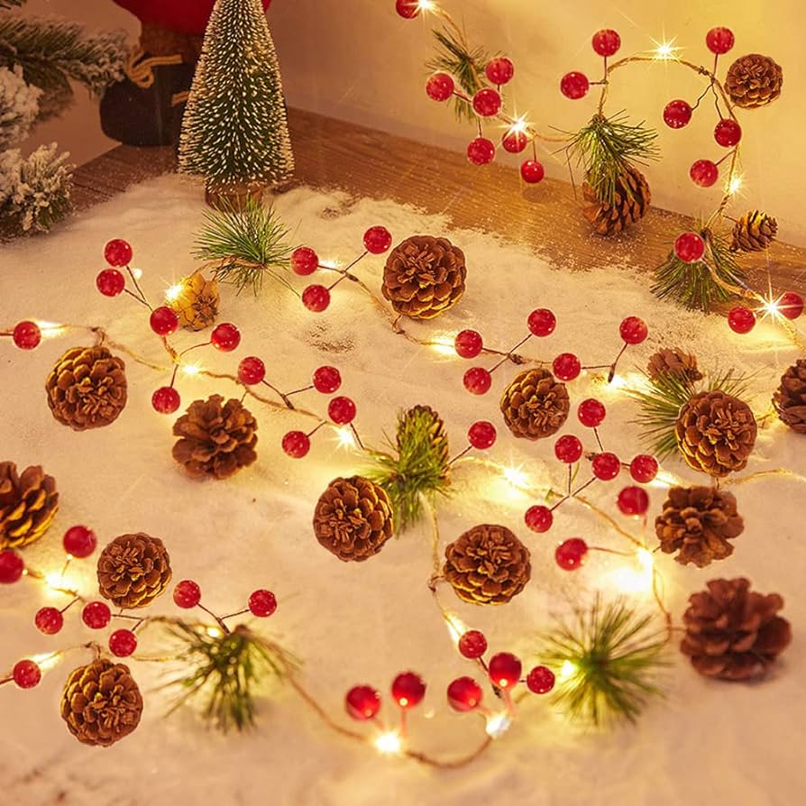 Christmas PineCones String Lights