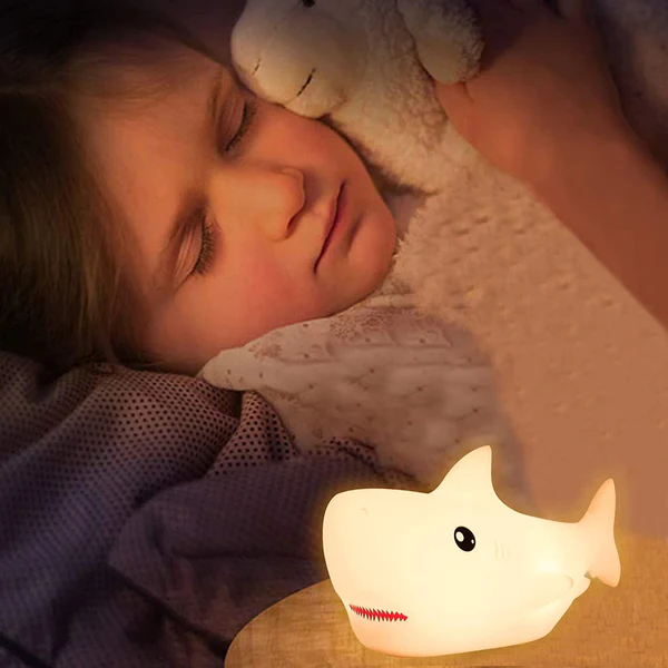 Shark Silicone LED  night light lamp