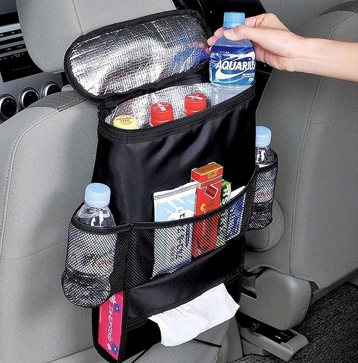 Car Seat Back Organizer, Multi-Pocket Travel Storage Bag