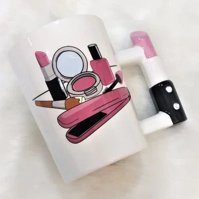 3D Creative, Unique and Attractive Handel Art Design Ceramic  Mug For Coffee & Tea Lover, Travel Lover, Fashion Lover, Food Lover Craft Lover Art Lover etc, Quality Ceramic Mug Gift for Kids, Adults, Man, Women, Boys & Girls.