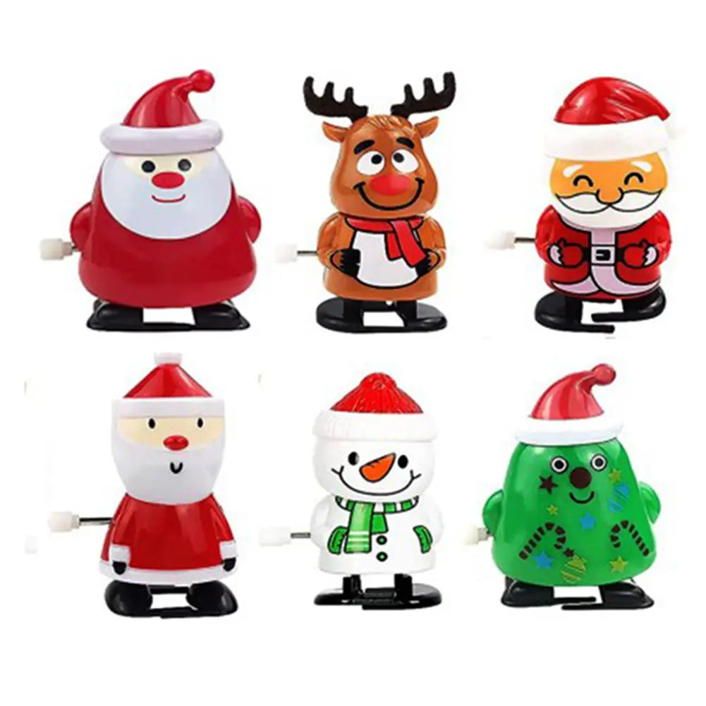 Cute Twistable Spring Santa & Snowman Set  ( SET OF 6)