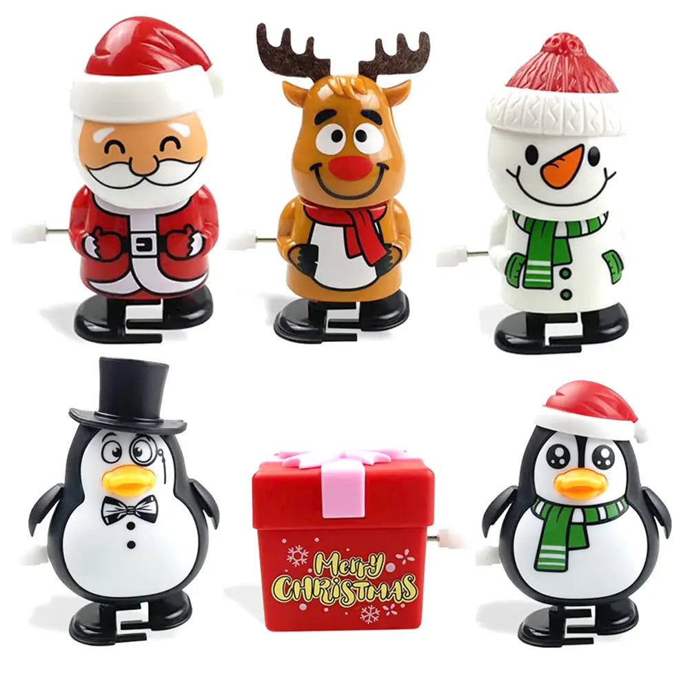 Cute Twistable Spring Santa & Snowman Set  ( SET OF 6)