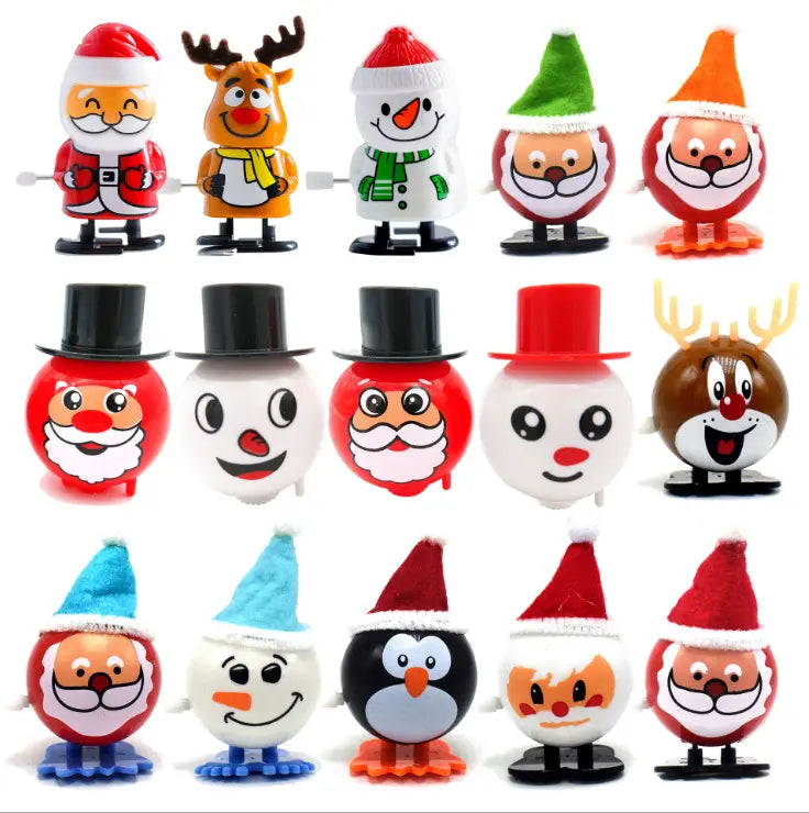 Cute Twistable Spring Santa & Snowman Set  ( SET OF 6)