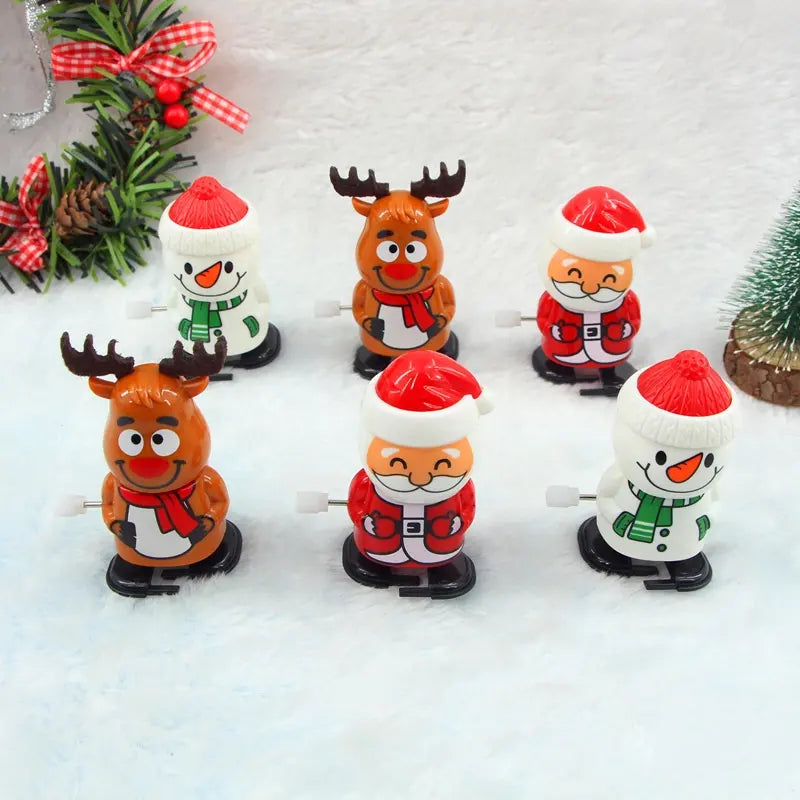 Cute Twistable Spring Santa & Snowman Set  ( SET OF 6)