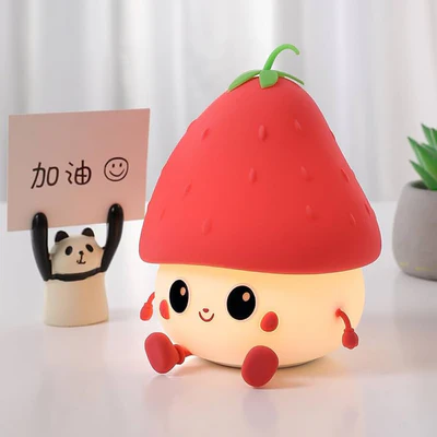 Silicone Strawberry Kawaii Lamp