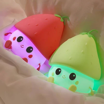 Silicone Strawberry Kawaii Lamp