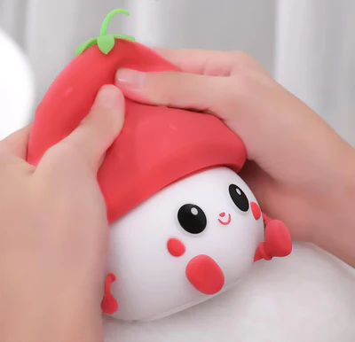 Silicone Strawberry Kawaii Lamp