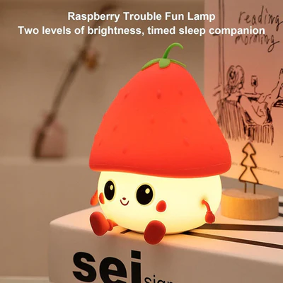 Silicone Strawberry Kawaii Lamp