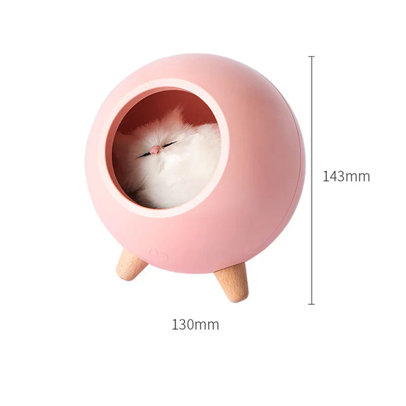 Cute Kitten House Decorative Night Light ( Pink )