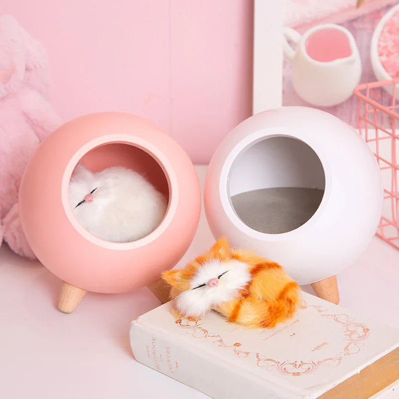 Cute Kitten House Decorative Night Light ( Pink )