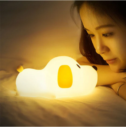 Cute Puppy Soft Silicone Lamp