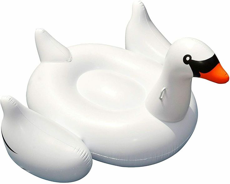 Swan pool inflatables boat,Water inflatable little swan floating row pvc blowing white swan floating bed for pool in hot summers.