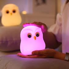 Cute Owl Kids Night Light Lamp