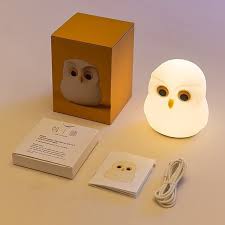 Cute Owl Kids Night Light Lamp