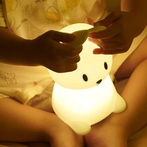 Cute Silicone Bunny Night Light For